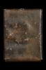 รูปถ่ายซีเปียอัดกระจกครูบาเจ้าศรีวิชัย พัดคณะราษฎร์ ปี พ.ศ.2475